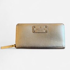 Gold Leather Wallet